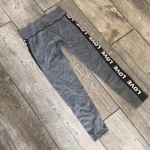 Grey love leggings